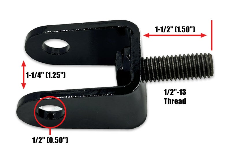 Spohn Performance Spohn LSM-125-SBS-500 No Bind Lower Rear Shock Relocation Mounting Brackets with Shock Bolt Sleeves - Image 2